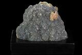 Sparkly, Druzy Amethyst Formation With Wood Base - Uruguay #83888-3